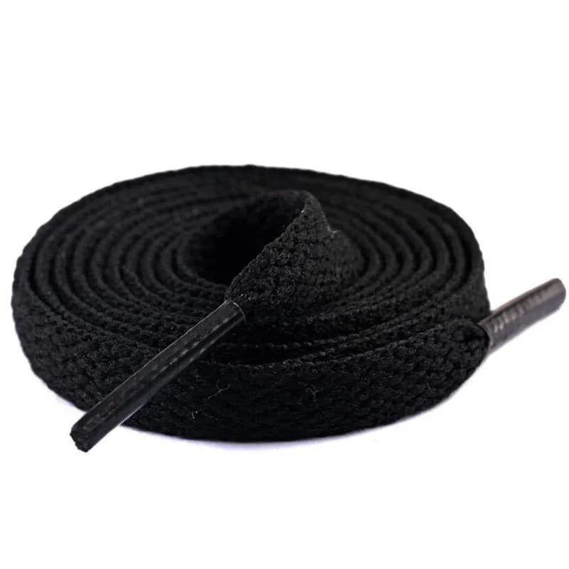 Lacets Lumineux Plats pour Baskets, en Tissu, 13 Couleurs, Blanc, Noir, Souple, Classique, 1 Paire