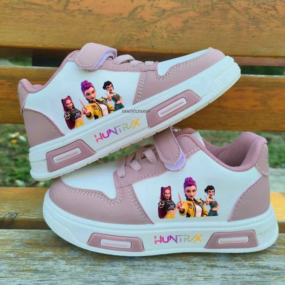 Kpop Demon Hunter Basket Shoes, chaussures de tennis mignonnes, chaussures blanches, baskets décontr