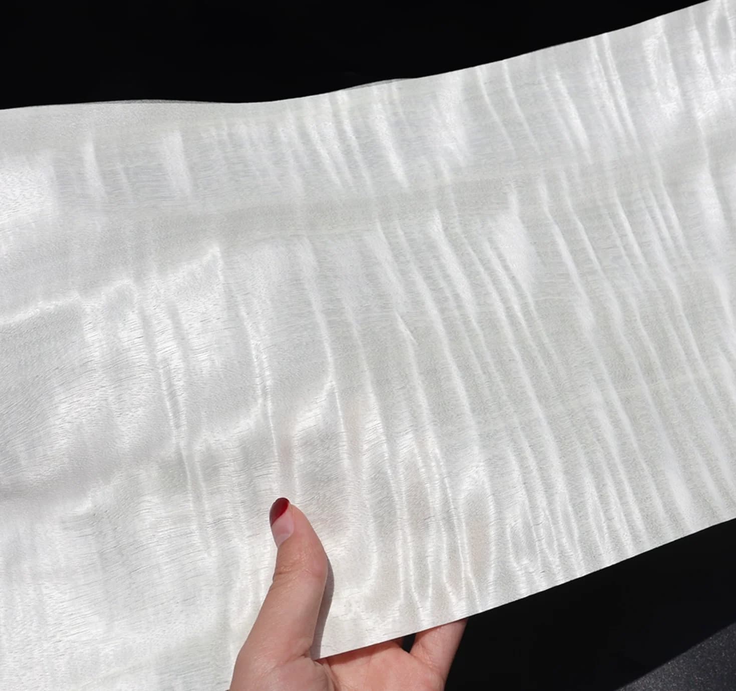 Longueur: 2.5 mètres largeur: 150mm T:0.25mm placage de bois d'ombre blanchi placage de bois pur sur