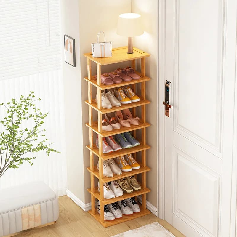 L'artefact de stockage de chaussures multicouche de porte économique pour la maison permet d'économi