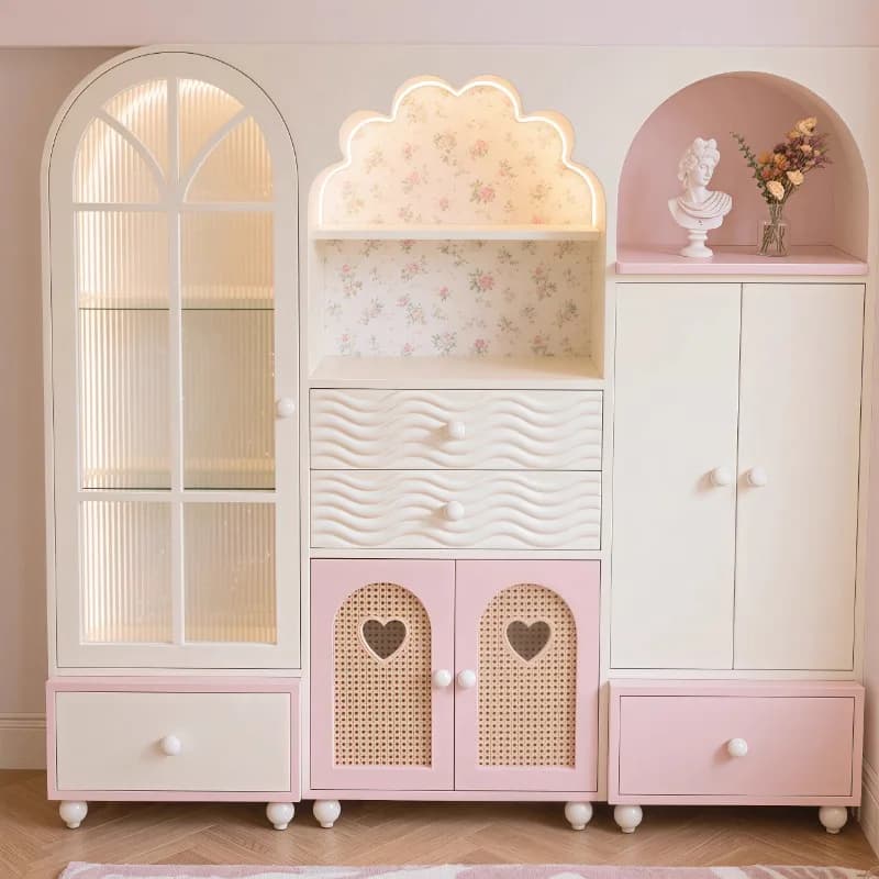 Organiser étagère Salon armoires Salon étagères debout maison armoire vitrine américain Muebles Hoga