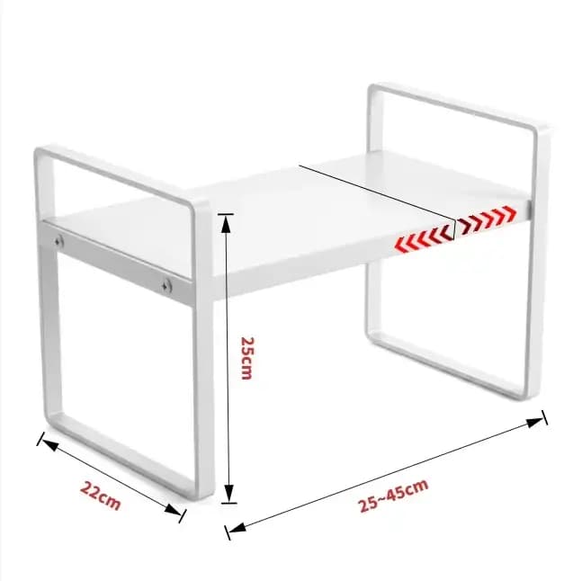 Organisateur de placard de cuisine extensible à plusieurs niveaux