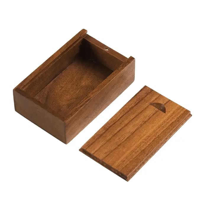 Boîtes de rangement en bois massif 3.15x2x0.98 pouces