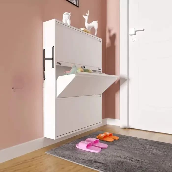Petit meuble à chaussures multi-compartiments pour balcon