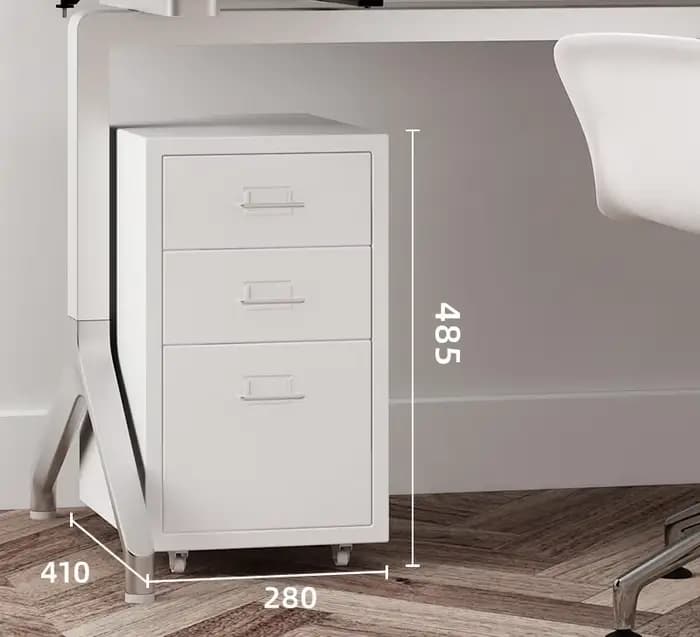 Armoires de Rangement Mobiles Multicouches avec Roues pour le Bureau et la Maison, Simpliste et Mode