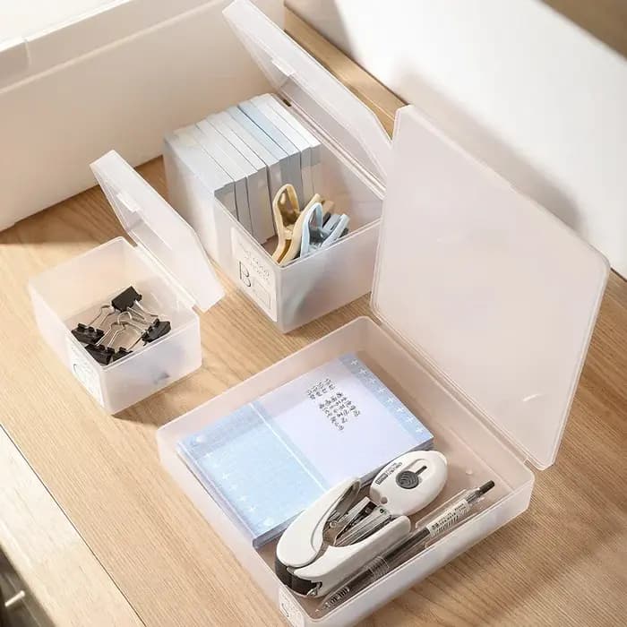 Boîte de rangement transparente en plastique pour photocards Kpop