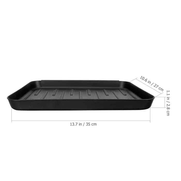 Plateau de rangement de chaussures en plastique imperméable