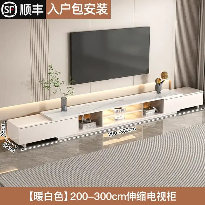 Meuble TV de Luxe Simple avec Vitrine