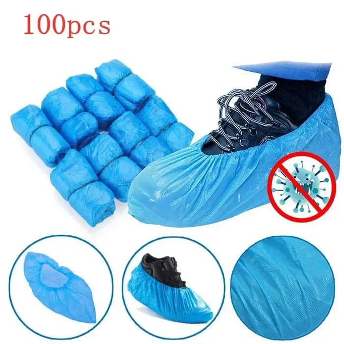 100 pièces couvre-chaussures-couvre-bottes hygiénique jetable pour la maison