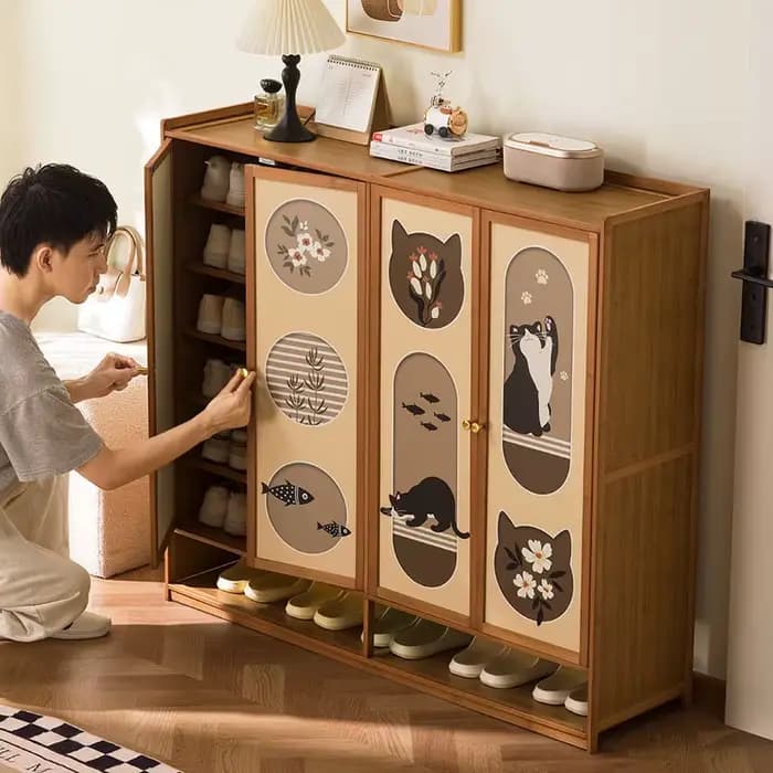 Meuble à chaussures pour l'entrée de la maison
