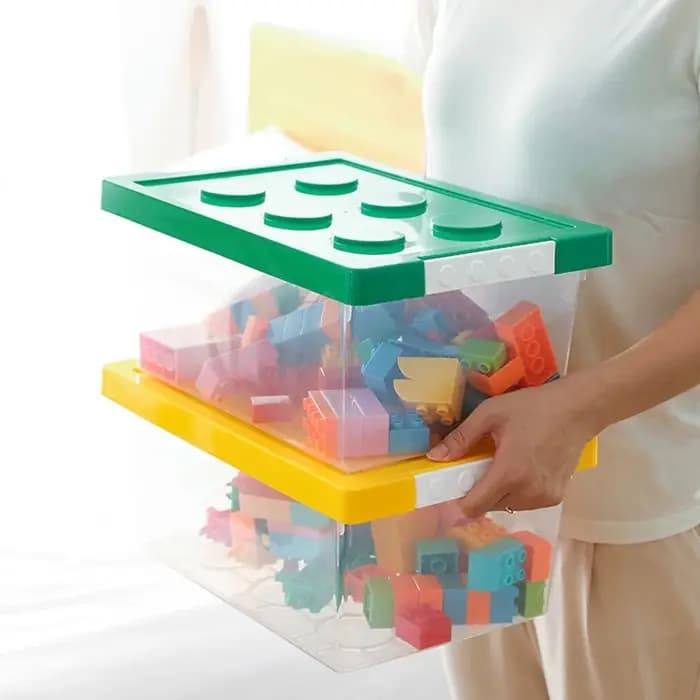 Boîte de rangement de blocs de construction pour enfants