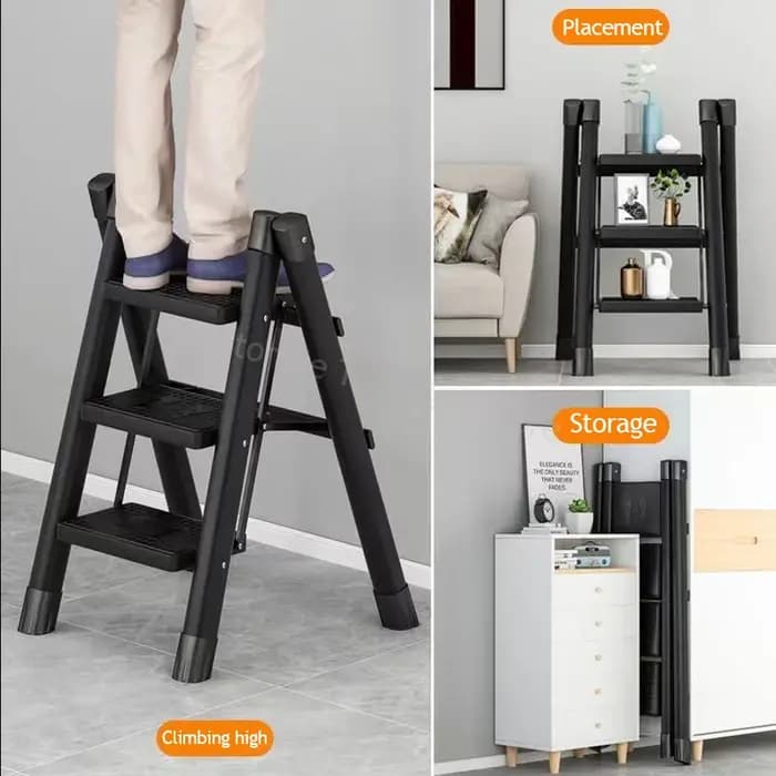 Escalier pliant ménage multi-fonctionnel échelle chaise pliable anti-dérapant chevrons escaliers cuisine
