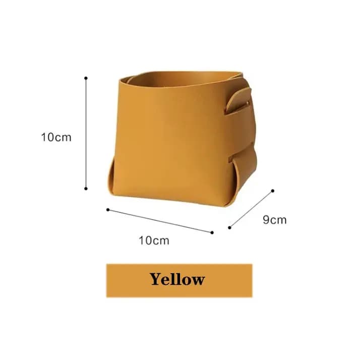 Boîte de rangement créative en cuir PU