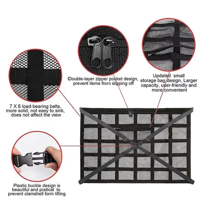 Sac de rangement universel pour plafond de voiture