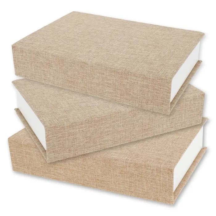 Boîte de rangement de faux livres décorative moderne