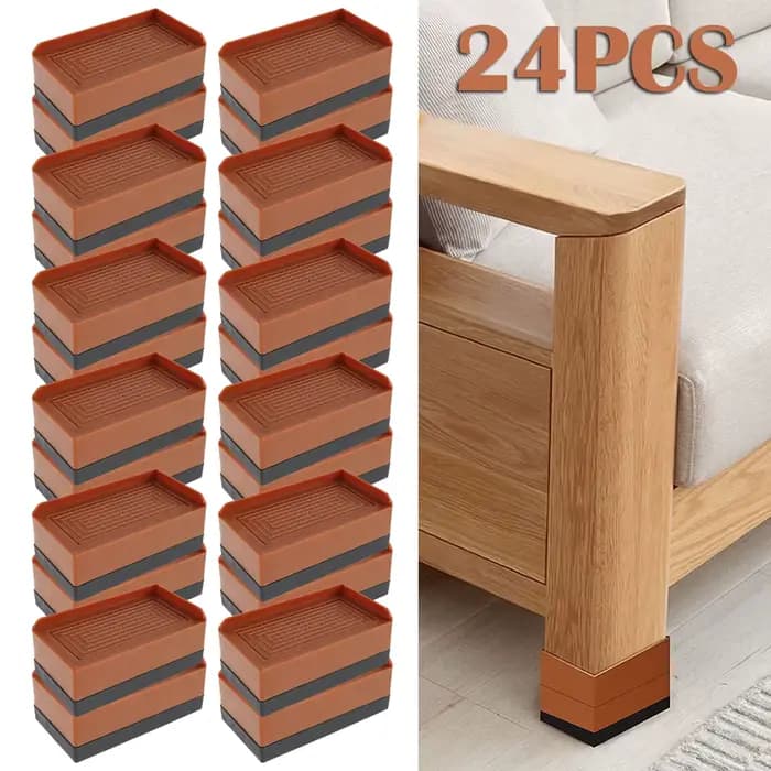 24 pièces/4 pièces élévateurs de bureau réglables extensions de jambes rehausseurs de meubles de lit