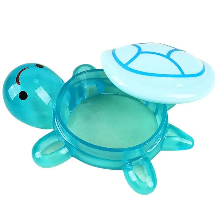 Boîte de rangement de tortue lumineuse de dessin animé mignon