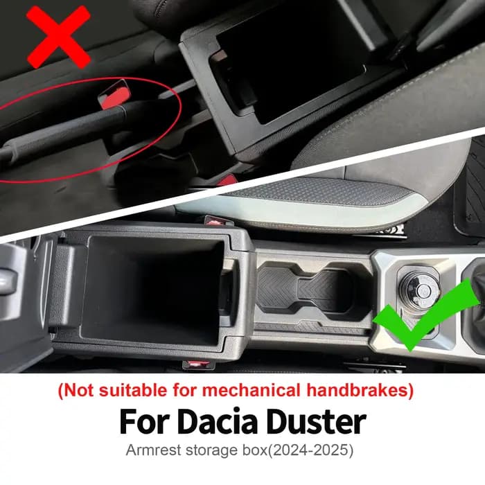 Pour Dacia Duster 3 2024 2025 2026 Boîte de rangement pour accoudoir de console centrale de voiture Accessoires auto