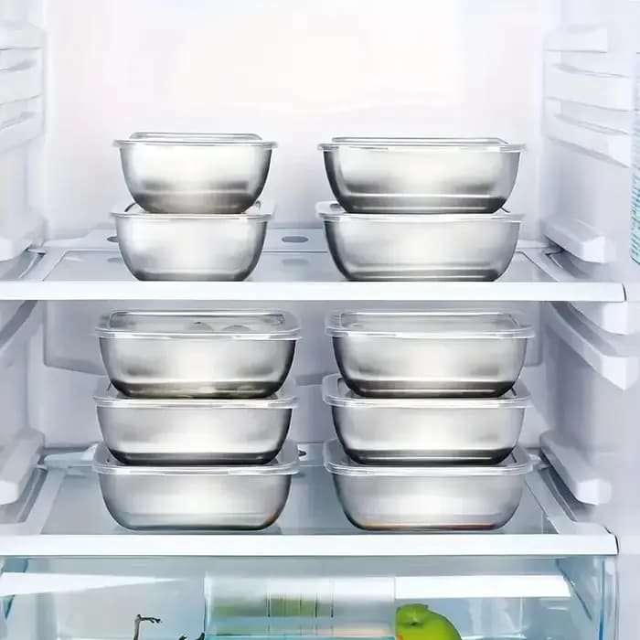 Boîtes de conservation alimentaire en acier inoxydable