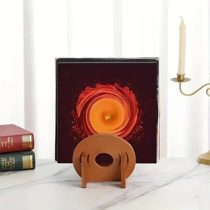 Support créatif en bois pour CD