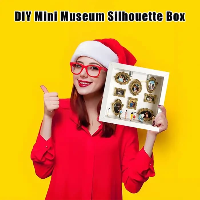 Boîtes à Ombre Personnalisées pour Photos – Mini Musée DIY – Boîte à Silhouettes – Cadre de Présentation – Vitrine