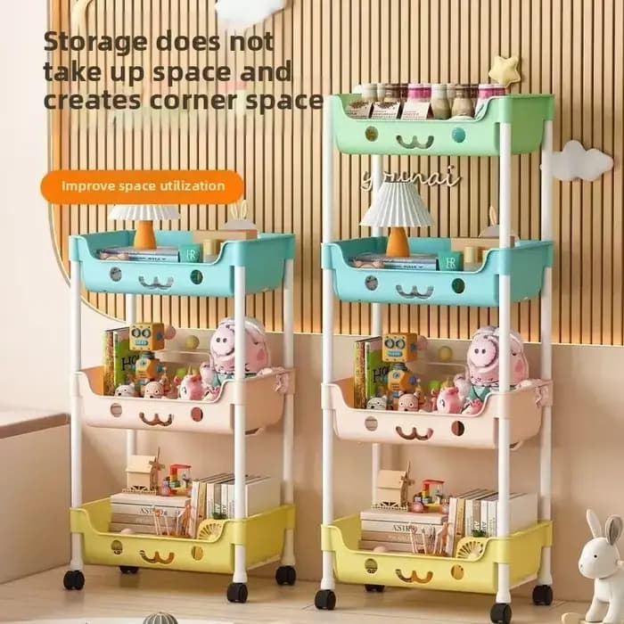 Étagère de rangement mobile multi-niveaux durable pour macarons