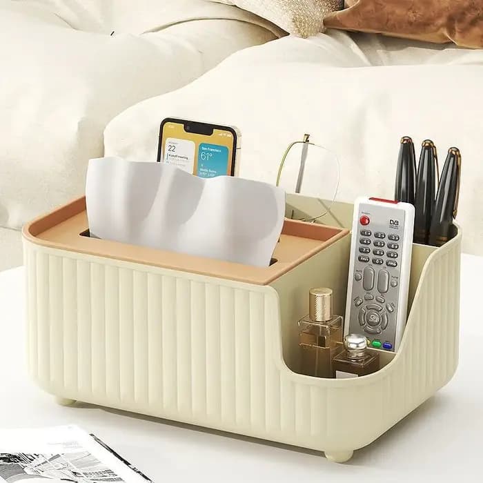 Boîte de rangement multifonctionnelle pour mouchoirs