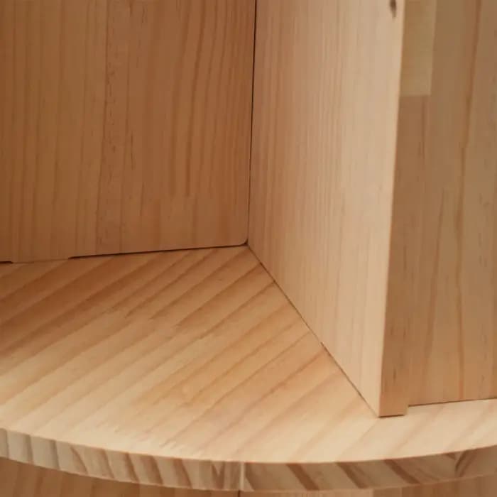 Étagère de Rangement Autoportante à 5 Niveaux, Bibliothèque Rotative à 360 °, T1