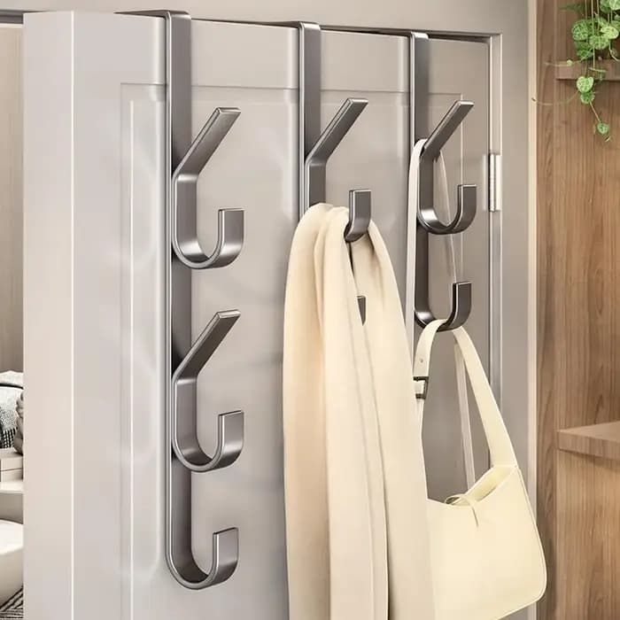 Porte-manteau et support de rangement à suspendre derrière la porte pour armoire