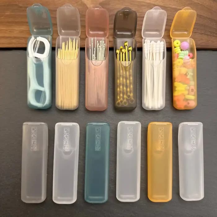 4 mini boîtes de rangement portables - Organiseur de petites pièces en plastique PP