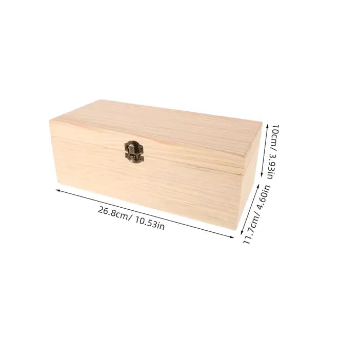 Boîte de rangement en bois pour huiles essentielles