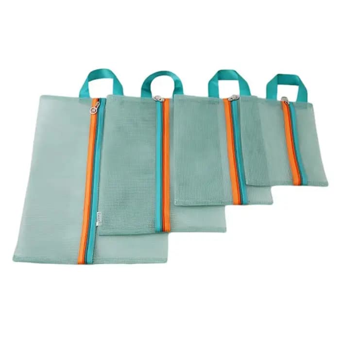 4 pièces/ensemble sac de rangement de voyage Portable sac en maille