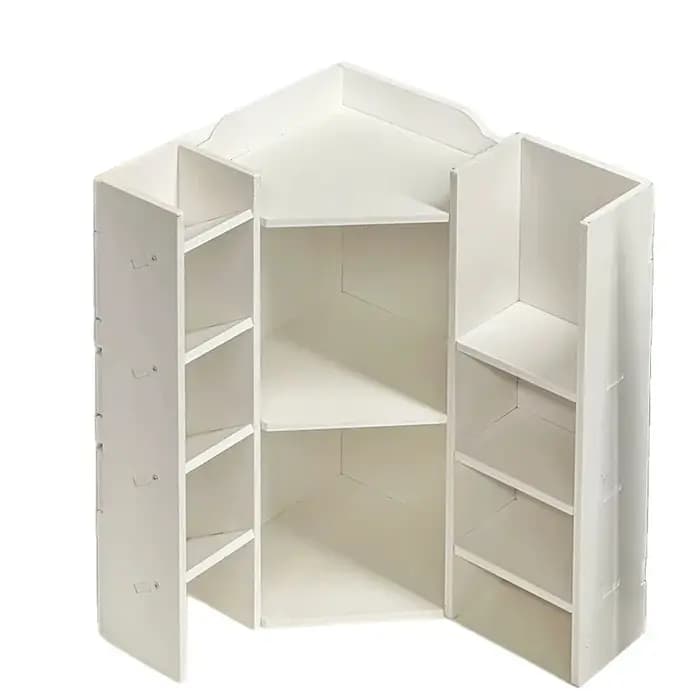 Support de rangement d'angle pour bureau, porte-gobelet, organisateur multi-niveaux, gain de place pour le bureau, rangement de papeterie et de collations pour femmes