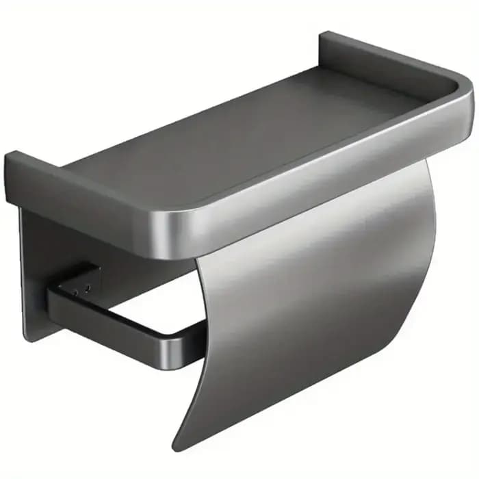 Porte-rouleau de papier toilette auto-adhésif/perforé