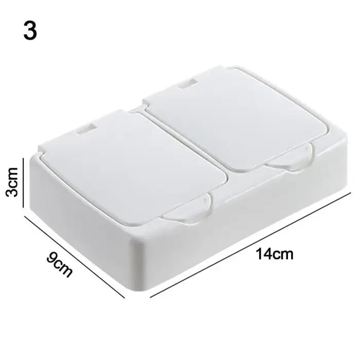 Boîte de rangement rectangulaire pour coton-tige