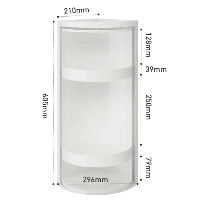 Étagère réglable rotative de cuisine