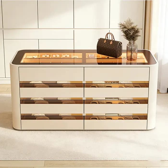 Vitrine sur pied, armoires de salon, étagère Cube anti-poussière, armoire polyvalente de luxe, meubl