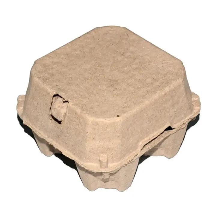 Cartons d'œufs en pâte de papier pratiques à 4 grilles