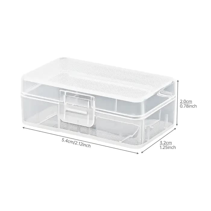 Soshine-Boîtier plastique rigide portable, boîte de rangement pour 1 pile 9V