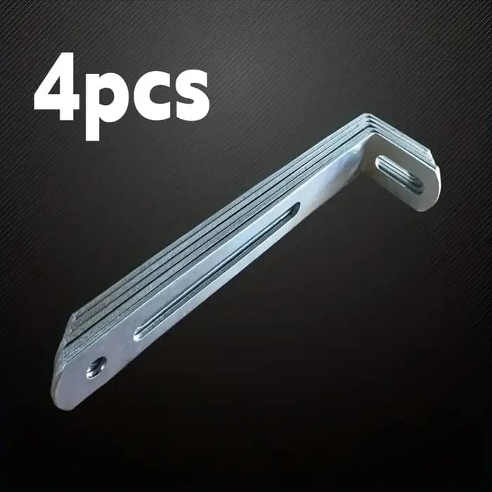4 supports en acier robustes en forme de L