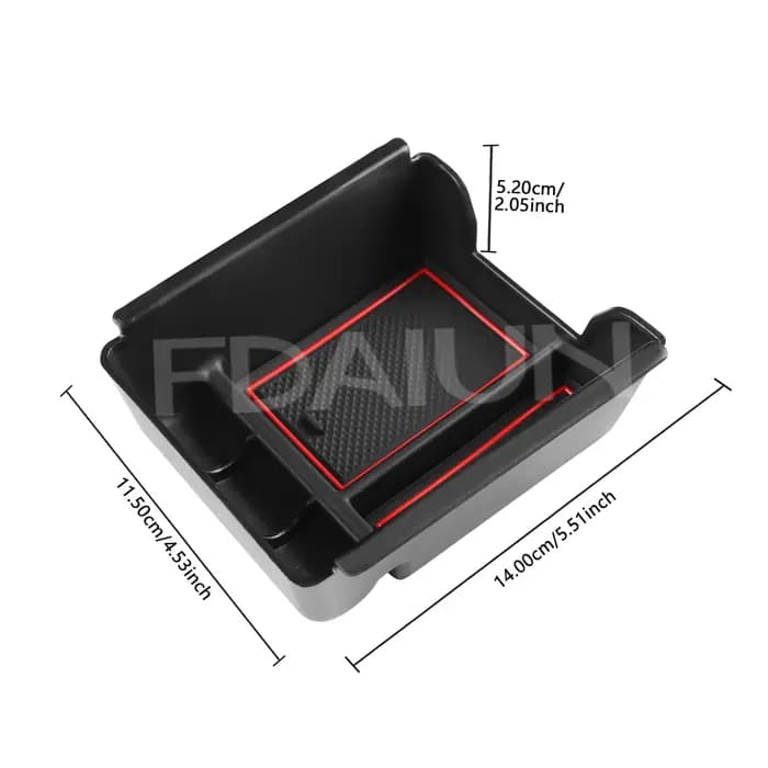 Pour Dacia Duster 3 2024 2025 2026 Console centrale de voiture accoudoir boîte de rangement organisateur Auto