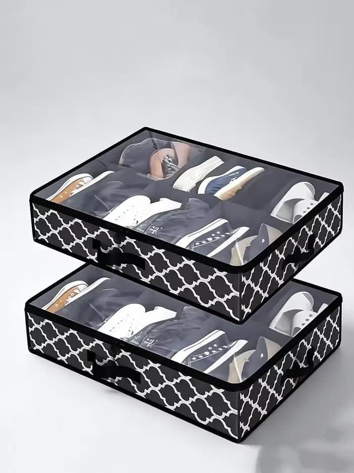 Organisateur de rangement pour chaussures sous le lit