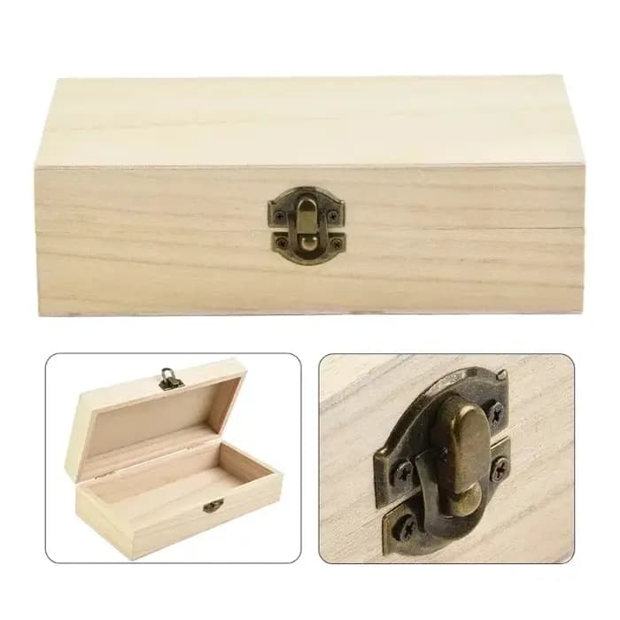 Boîte cadeau et rangement rectangulaire créative en bois massif