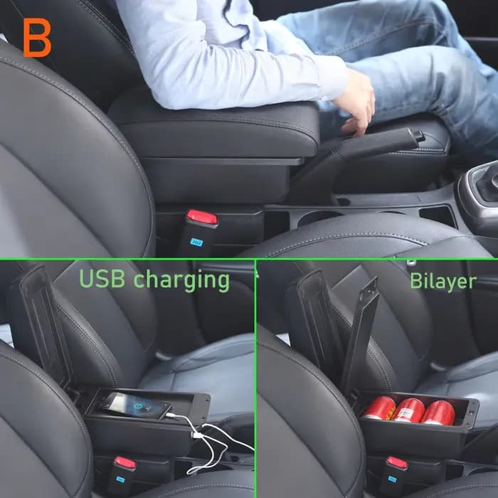 Boîte d'accoudoir de voiture pour SUZUKI Swift