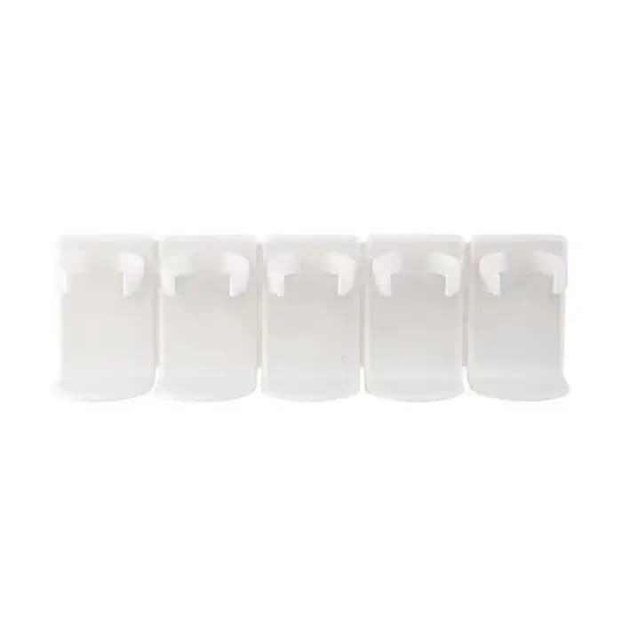 Support de rangement mural pour cosmétiques à 5 grilles, étagère de salle de bain en plastique sans