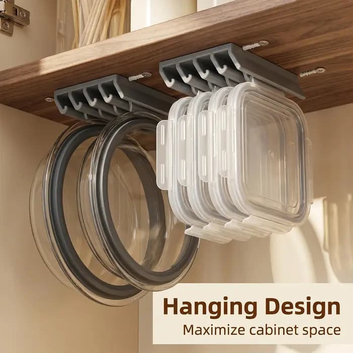 Support mural multi-emplacements robuste pour couvercles de cuisine