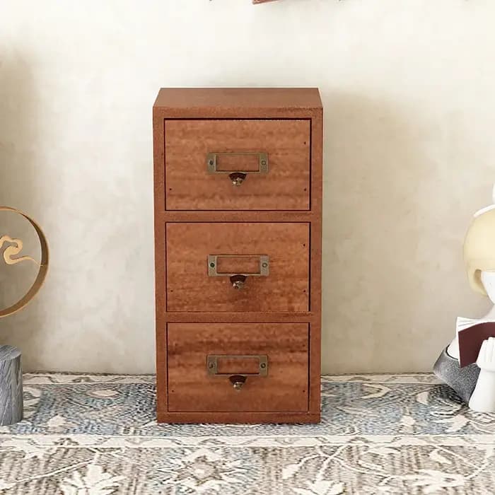 Tiroirs rétro en bois, boîtes de rangement de thé