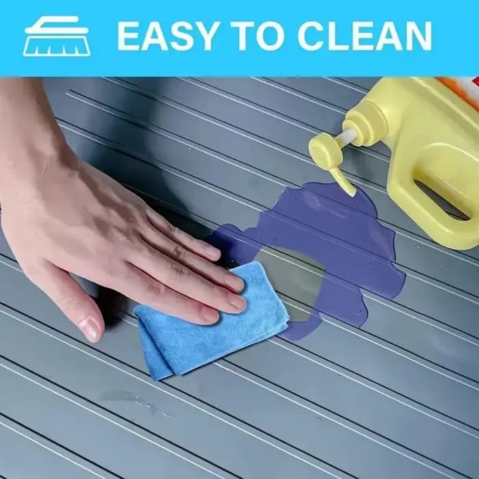 Polymères durables sous évier, doublure d'égouttement étanche pour armoires de cuisine, solution de rangement facile à nettoyer
