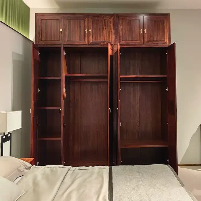 Armoire de rangement d'angle en bois de luxe, fine et compacte, pour la maison