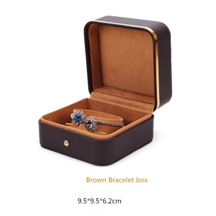 Boîte cadeau en PU pour bague de mariage